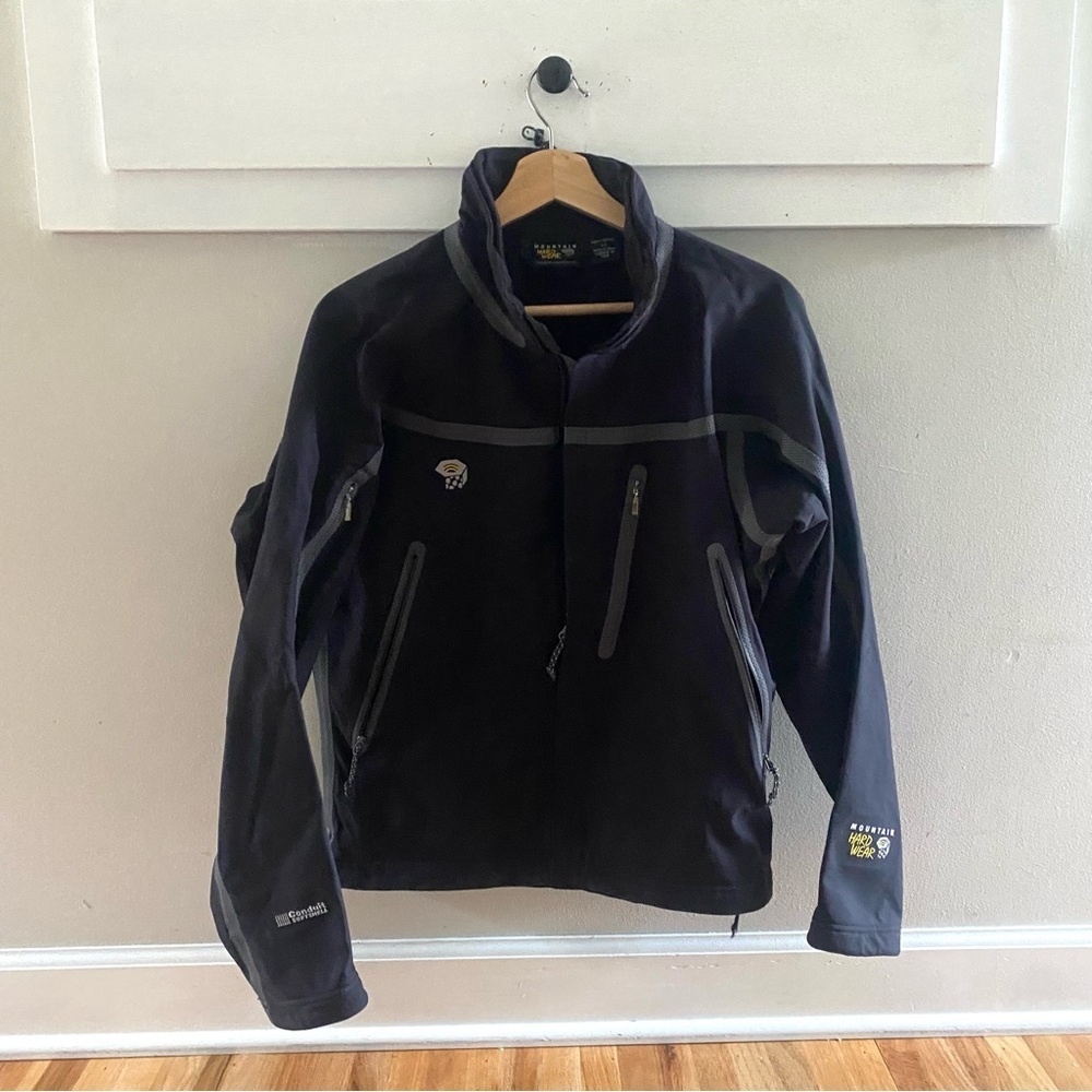 Mountain Hardwear Synchro Softshell Jacket Conduit Black Size Small Winter View 2
